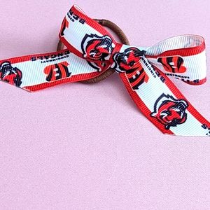 2 for $4 Item: Cincinnati Bengals Ribbon Bow Hair Elastic New!
